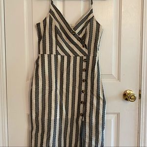 Harper Striped Midi Dress